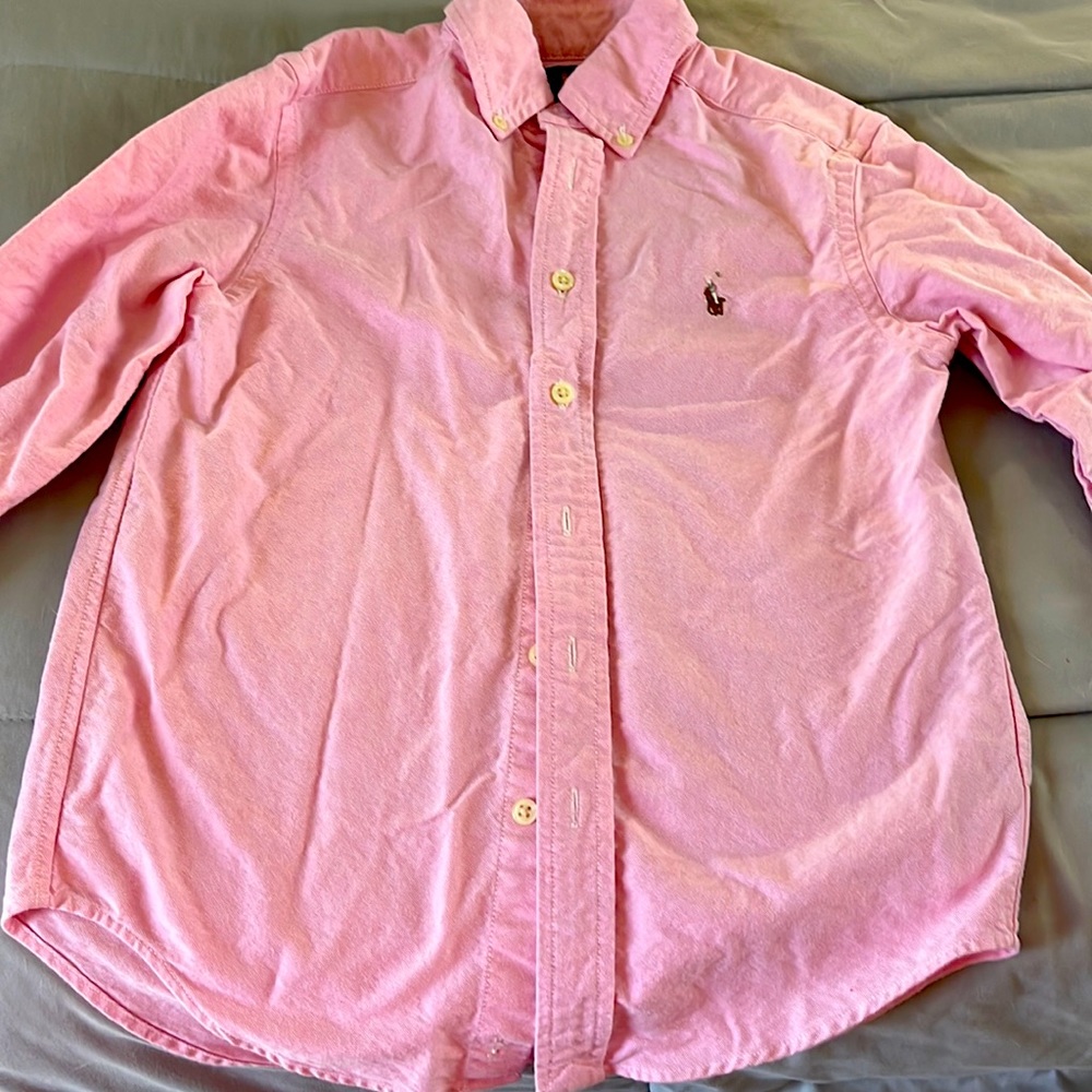 Ralph Lauren LS pink shirt size 8
